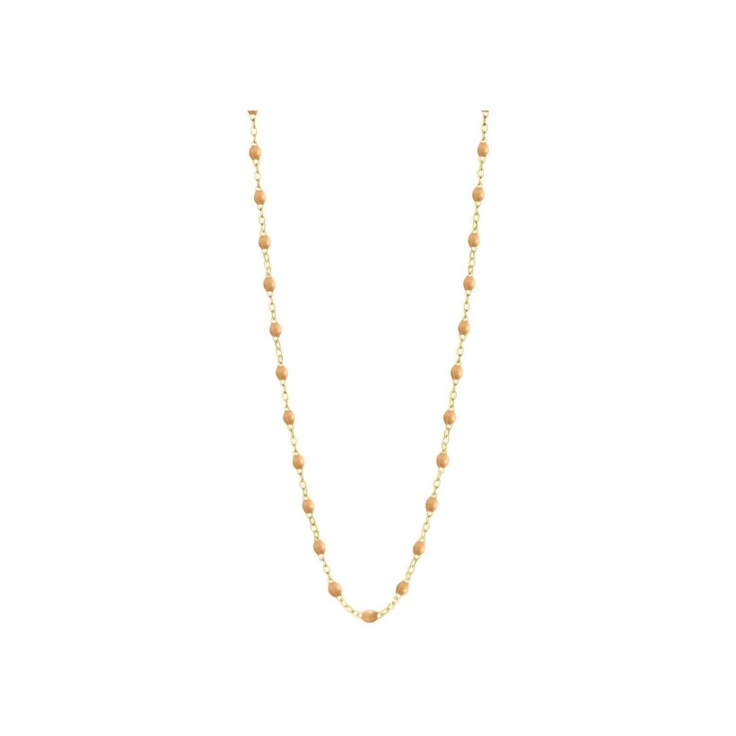 Gigi Clozeau Classique necklace, yellow gold, nude resin, size 45cm