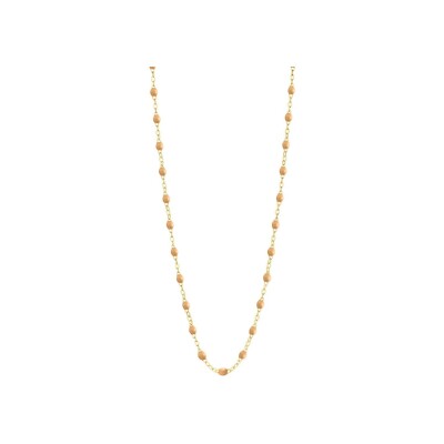 Gigi Clozeau Classique necklace, yellow gold, nude resin, size 45cm