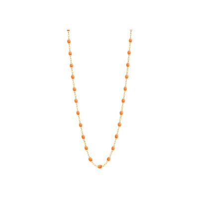 Collier Gigi Clozeau Classique en or jaune et résine mandarine, 42cm