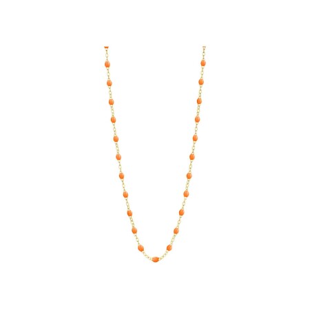 Collier Gigi Clozeau Classique en or jaune et résine mandarine, 42cm