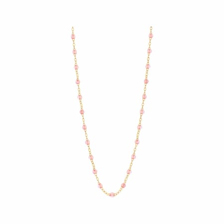 Collier Gigi Clozeau Classique en or jaune et résine rosée, 42cm