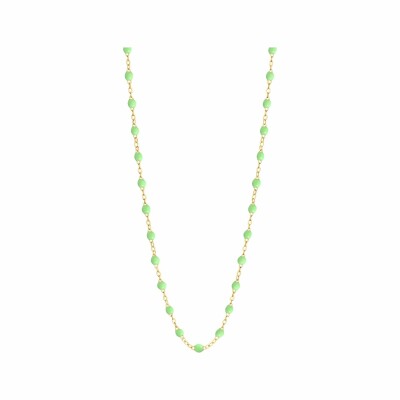 Collier Gigi Clozeau Classique en or jaune et résine anis, 42cm