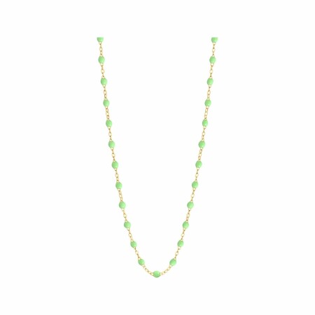 Collier Gigi Clozeau Classique en or jaune et résine anis, 42cm