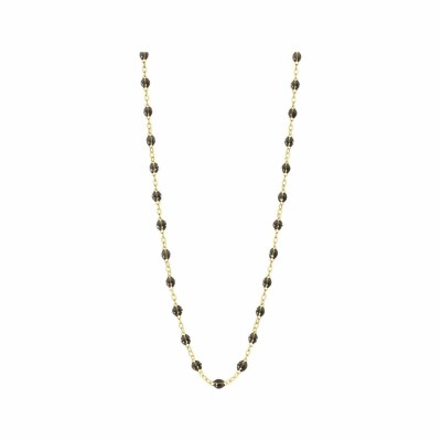 Collier Gigi Clozeau Classique en or jaune et résine quartz, 42cm