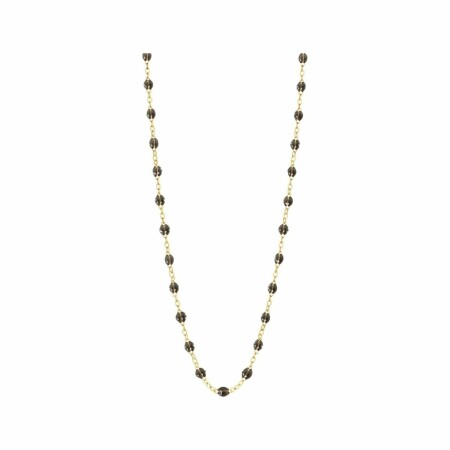 Collier Gigi Clozeau Classique en or jaune et résine quartz, 42cm