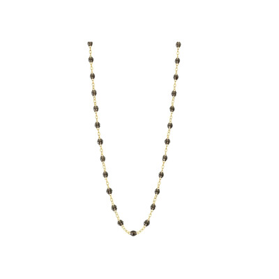 Collier Gigi Clozeau Classique en or jaune et résine quartz, 50cm