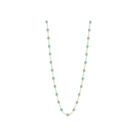 Collier Gigi Clozeau Classique en or jaune et résine aqua, 42cm