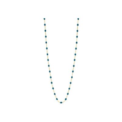 Collier Gigi Clozeau Classique en or jaune et résine jungle, 50cm
