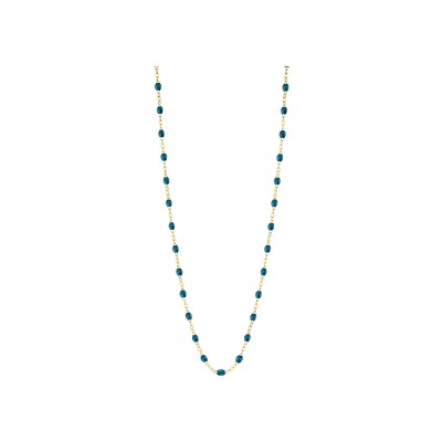 Collier Gigi Clozeau Classique en or jaune et résine jungle, 45cm