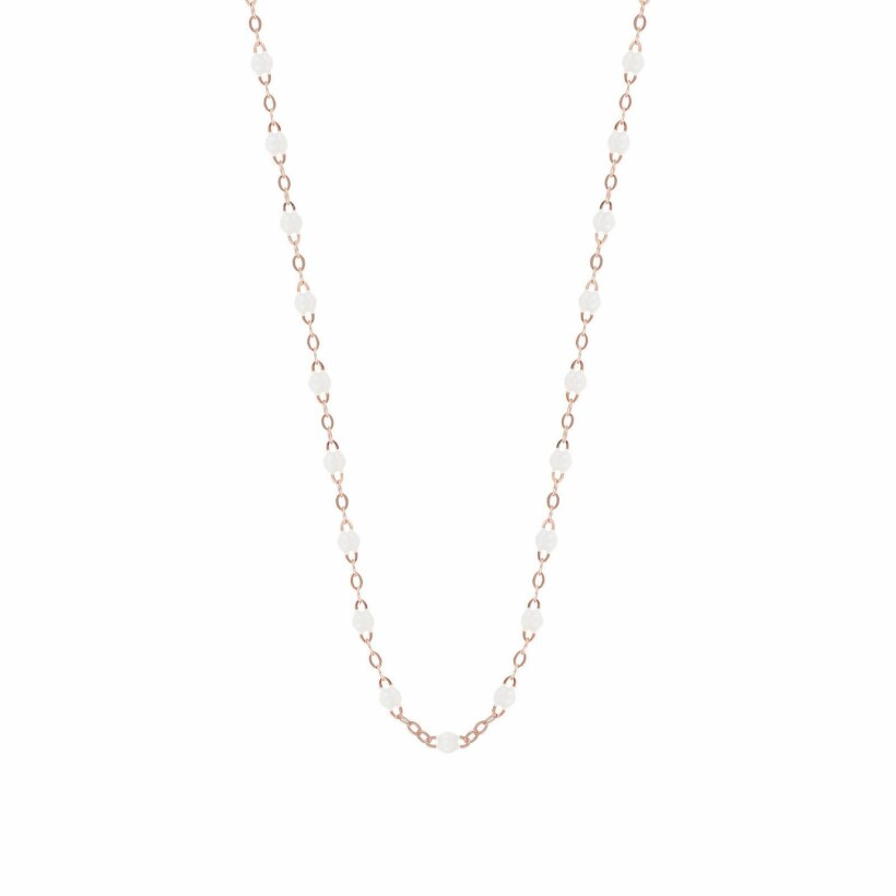 Gigi Clozeau rose gold and white resin, 42cm, necklace