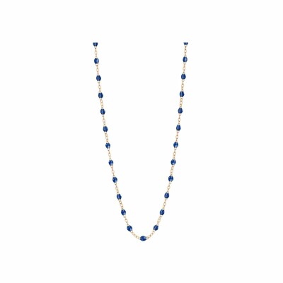 Gigi Clozeau Classique necklace, rose gold, prussian blue resin, 45cm