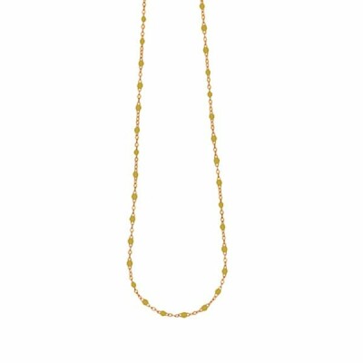 Collier Gigi Clozeau Classique en or rose et résine gold, 42cm