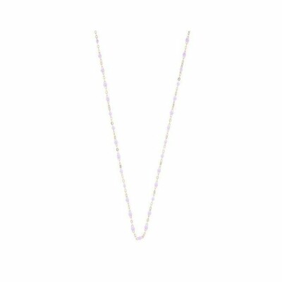 Collier Gigi Clozeau Classique en or rose et résine parme, 42cm