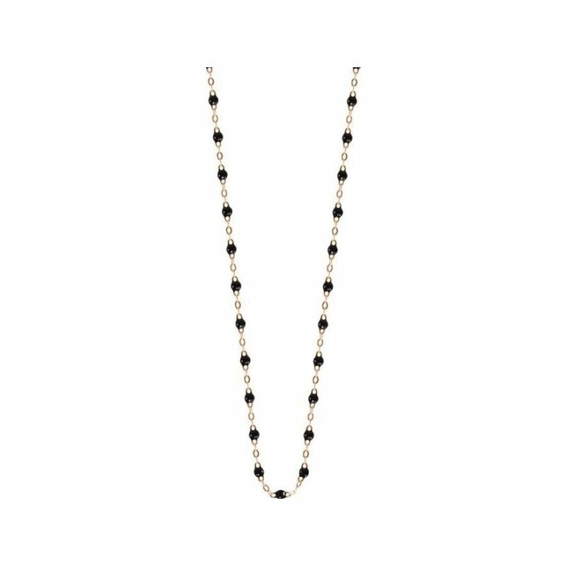 Gigi Clozeau necklace, rose gold and black resin, 42cm