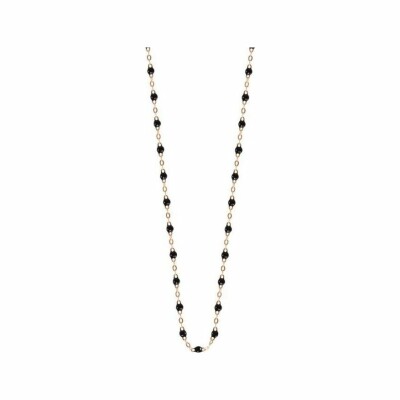 Collier Gigi Clozeau Classique en or rose et résine noire, 42cm