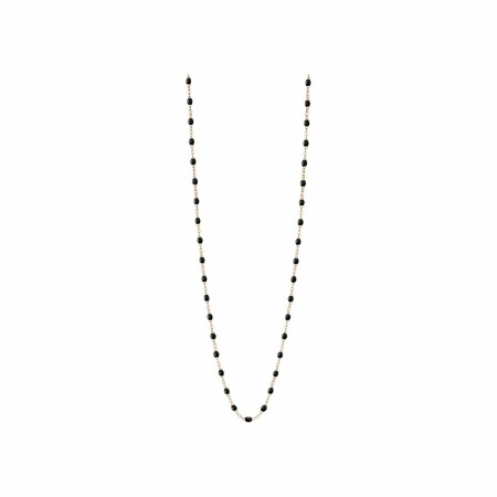 Collier Gigi Clozeau en or rose et résine noire, taille 60cm