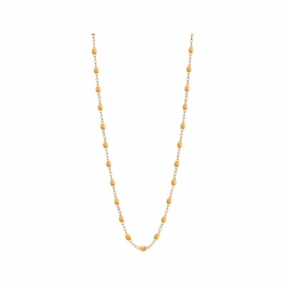 Collier Gigi Clozeau Classique en or rose et résine nude, 42cm