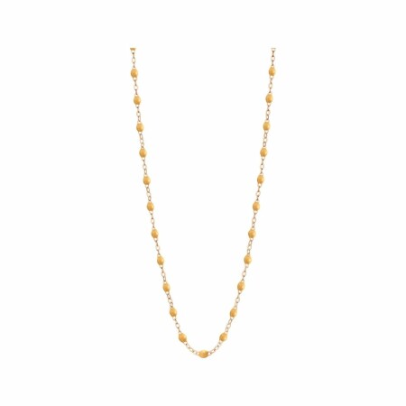 Collier Gigi Clozeau Classique en or rose et résine nude, 42cm