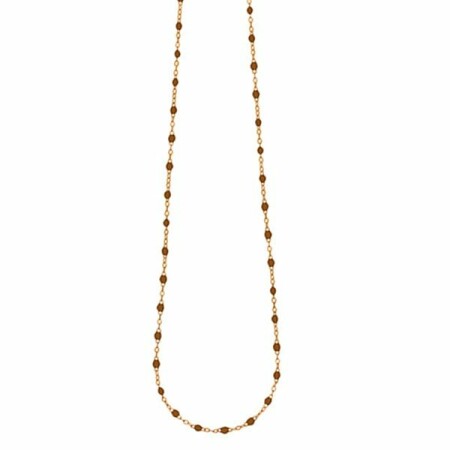 Gigi Clozeau necklace, rose gold, coppery resin, 42cm