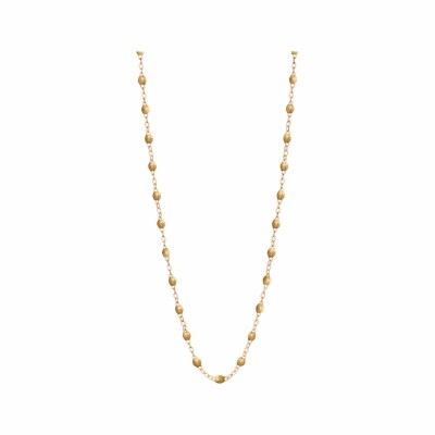 Collier Gigi Clozeau Classique en or rose et résine gold, 42cm