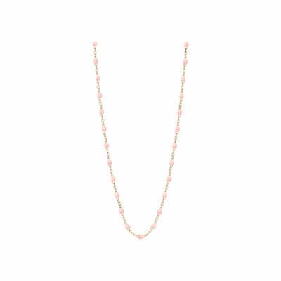 Collier Gigi Clozeau Classique en or rose et résine rose bébé, 50cm