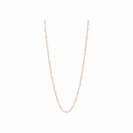 Collier Gigi Clozeau Classique en or rose et résine rose bébé, 50cm