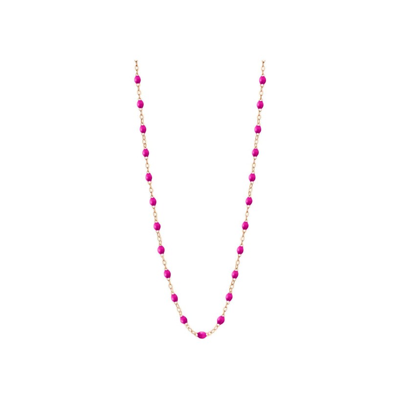 Gigi Clozeau Classique necklace, rose gold, candy resin, size 50cm