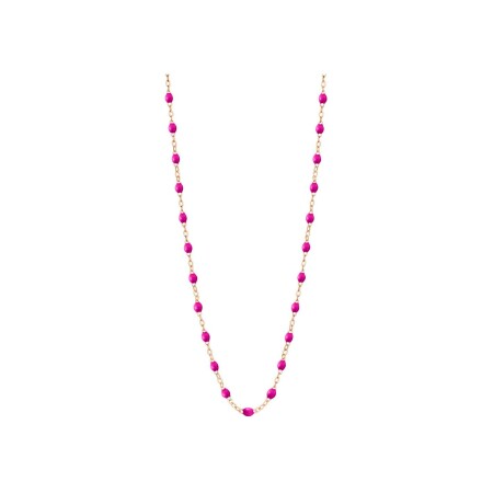 Collier Gigi Clozeau Classique en or rose et résine bonbon, 50cm