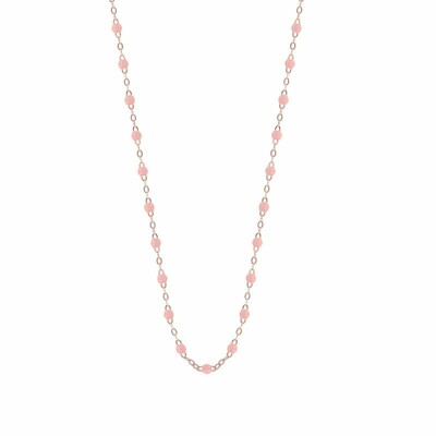 Gigi Clozeau rose gold and salmon resin necklace, 42cm