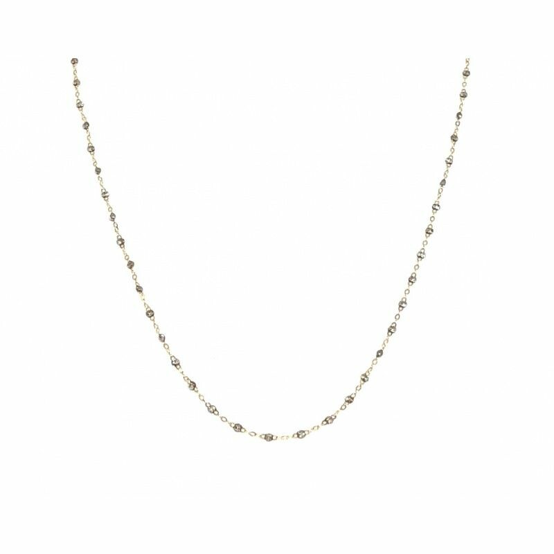 Collier Gigi Clozeau Classique en or rose et résine sparkle, 42cm