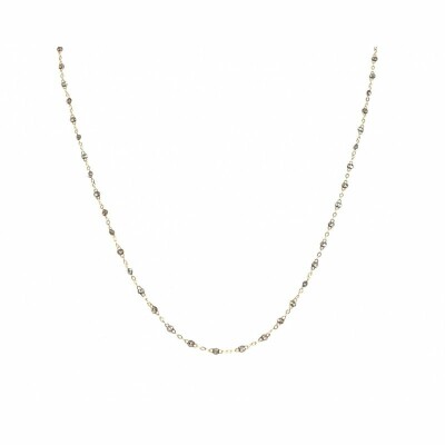 Collier Gigi Clozeau Classique en or rose et résine sparkle, 42cm