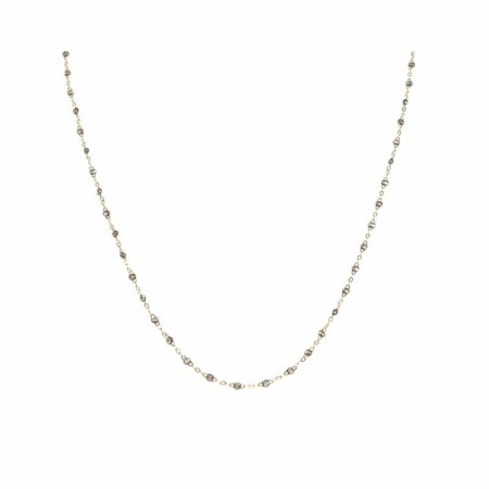 Collier Gigi Clozeau Classique en or rose et résine sparkle, 42cm