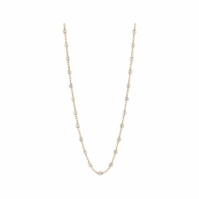 Collier Gigi Clozeau Classique en or rose et résine sparkle, 50cm