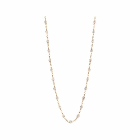 Collier Gigi Clozeau Classique en or rose et résine sparkle, 50cm