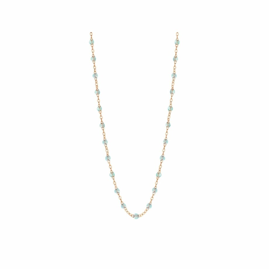 Collier Gigi Clozeau Classique en or rose et résine ice, 42cm