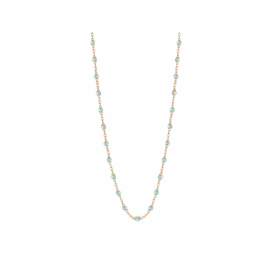 Collier Gigi Clozeau Classique en or rose et résine ice, 42cm