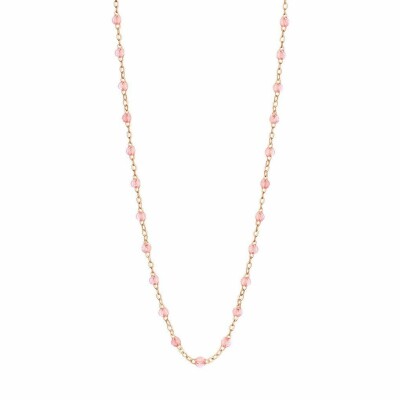 Collier Gigi Clozeau Classique en or rose et résine rosée, 42cm