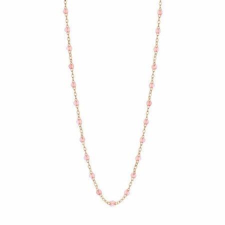 Collier Gigi Clozeau Classique en or rose et résine rosée, 42cm