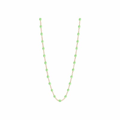 Collier Gigi Clozeau Classique en or roseet résine anis, 42cm