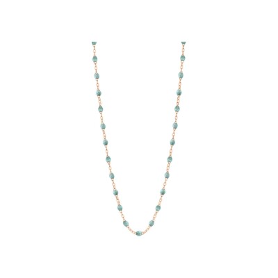 Collier Gigi Clozeau Classique en or rose et résine glacier, 45cm