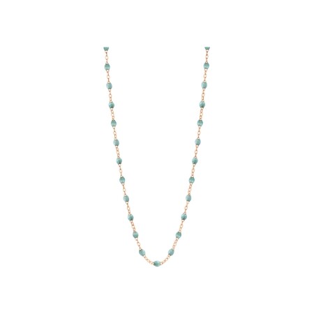 Collier Gigi Clozeau Classique en or rose et résine glacier, 45cm