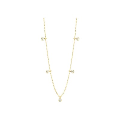 Collier Gigi Clozeau Gigi Suprême en or jaune et 5 diamants, taille 45cm