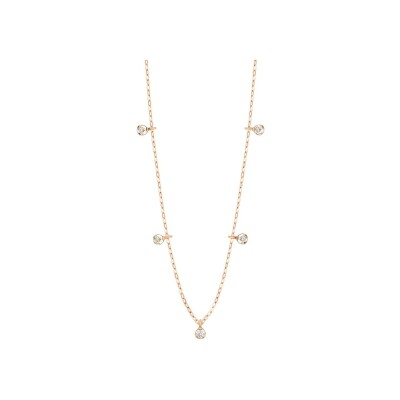 Collier Gigi Clozeau Gigi Suprême en or rose et 5 diamants, taille 45cm
