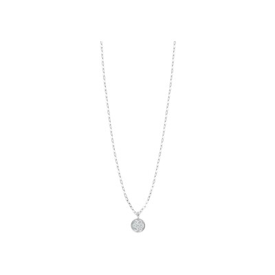 Collier Gigi Clozeau Puce en or blanc et diamants, taille 42cm