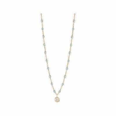 Collier Gigi Clozeau Puce en or rose, diamants et résine ice, taille 42cm