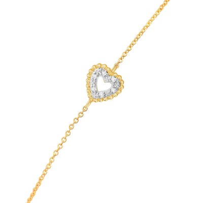 Bracelet or jaune et diamants