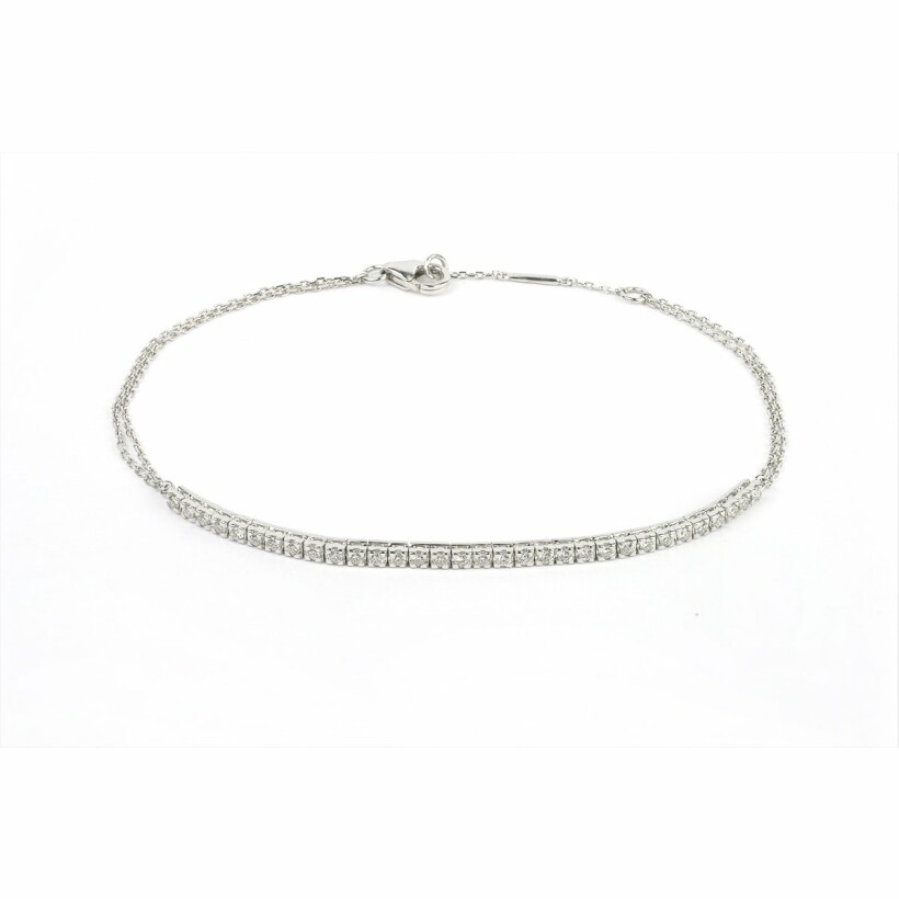 Bracelet en or blanc et diamants de 0.33ct