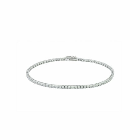 Bracelet en or blanc et diamants de 1.004cts