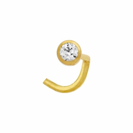 Bijou de nez en or jaune et oxyde de zirconium