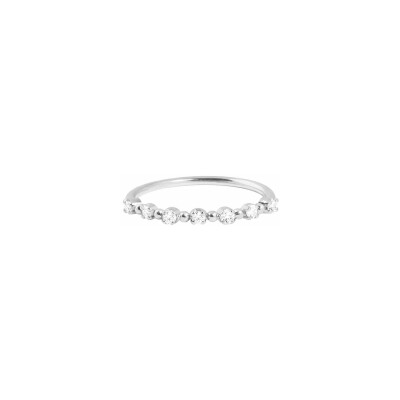 Bague Gigi Clozeau Classique en or blanc et diamants, taille 52